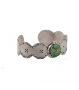 SL Bijoux Creations 1 barr Bracelet, Silver and Stone, for women