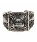 LARG SILVER BERBER CUFF, FOR WOMEN AND MEN