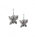 BOUCLES D'OREILLES BERBÈRES "PAPILLON" EN FILIGRANE D'ARGENT , POUR FEMME ET ENFANT 