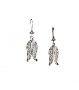 BOUCLES D'OREILLES BERBÈRES "PAPILLON" EN FILIGRANE D'ARGENT , POUR FEMME ET ENFANT 