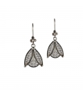 BOUCLES D'OREILLES BERBÈRES EN FILIGRANE D'ARGENT , POUR FEMME ET ENFANT 