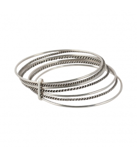 BRACELET BERBÈRE SEMAINIER EN ARGENT TRAVAILLÉ, POUR FEMME 