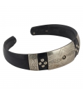 BRACELETS AFRICAINS FINS EN ARGENT ET CORNE, POUR FEMME ET ENFANT