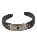 BRACELETS AFRICAINS FINS EN ARGENT ET CORNE, POUR FEMME ET ENFANT