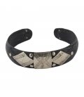 BRACELETS AFRICAINS FINS EN ARGENT ET CORNE, POUR FEMME ET ENFANT