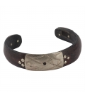 BRACELETS AFRICAINS FINS EN ARGENT ET CORNE, POUR FEMME ET ENFANT