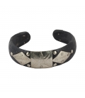 THIN AFRICAN BRACELET, SILVER AND HORN, FOR WOMEN AND GIRKS 