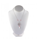 Collier "Liquid Silver", Dream Catcher Araignée, Argent et perles, pour femme et enfant