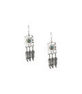 Boucles d' oreilles Zunis, Dream catchers Argent et multi pierres, pour femme et enfant 