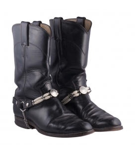 Accessoire Bottes 2 ou 3 rangs, en Cuir, corne et os, "Conchos" métal, origine USA, entièrement faite main, pour homme et femme