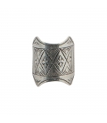 BAGUE TOUAREG GRAVEE HOMME OU FEMME, EN ARGENT 