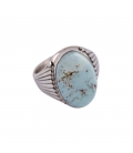 Silver, Opal and Turquoise, Native American Zuni Woman Ring 