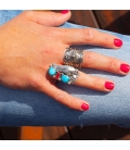 Native American Navajo Feather Ring for Woman or Man, Silver