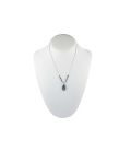 COLLIER Zuni "LIQUID SILVER" , pendentif multipierres, Argent et pierres, pour femme et enfant 