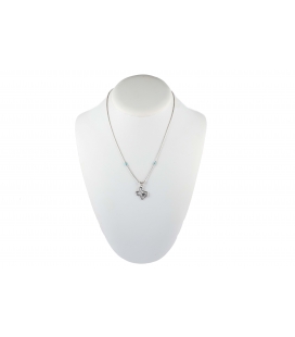 Collier "Liquid Silver" Arizona, Argent et Turquoise, pour femme et enfant