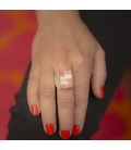 MULTI STONES AND SILVER RING, NATIVE AMERICAN ZUNI, WOMEN AND MEN