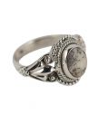 BAGUE INDIENNE EN ARGENT ET PETITE DENTRITE POUR HOMME ET FEMME 