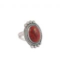 Bague "Corail" Banditas Bijoux créations, Corail et Argent travaillé, pour femme 