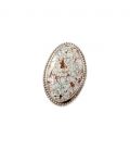 BAGUE NAVAJO PAR S.Lee, ARGENT ET "DRY CREEK" TURQUOISE POUR FEMME