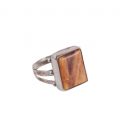 Native American Navajo rectangle, Ring, Spiney Oyster and Silver 925, for women