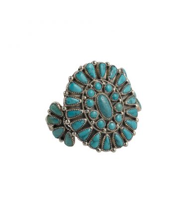 BRACELET "SOLEIL" NAVAJO TURQUOISES