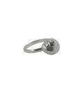 Jaguar SL Bijoux Creation ring, Amber carved cabochon on Silver 925, for women