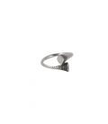 BAGUE TOUAREG ARGENT, ANNEAUX CROISES, POUR HOMME OU FEMME