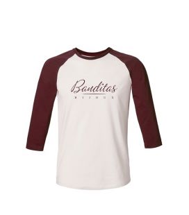 T-shirt mixte SL bijoux à manches raglan 3/4 contrastées, en Jersey 100% coton biologique peigné ring-spun 155 GSM