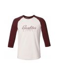 T-shirt Banditas Bijoux à manches raglan 3/4 contrastées, en Jersey 100% coton biologique peigné ring-spun 155 GSM