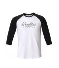 T-shirt Banditas Bijoux à manches raglan 3/4 contrastées, en Jersey 100% coton biologique peigné ring-spun 155 GSM