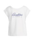 T-shirt Banditas Bijoux, court et ample à col danseuse, Single Jersey 100% coton bio peigné ring-spun 120 g/m²