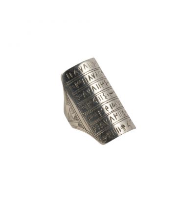 LONG ENGRAVED TUAREG SILVER RING