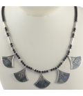 COLLIER BERBERE EN ARGENT TRAVAILLÉ, POUR FEMME 