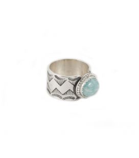 Bague "Zig Zag" SL bijoux, véritable pierre ovale sur Argent estampé, travail fait main, pour homme, femme et enfant