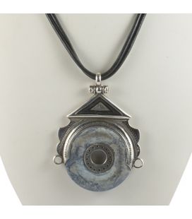 TUAREG CUFF, STAMPED SILVER, FOR WOMEN AND MEN
