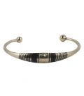 BRACELET TOUAREG en BRONZE GRAVÉ ET EBENE, pour HOMME ET FEMME