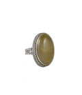 BAGUE EN ARGENT ET QUARTZ RUTILE, COLLECTION INDE