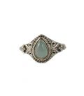 INDIAN RING, SILVER 925 AND CHRYSOPRASE, FOR WOMEN