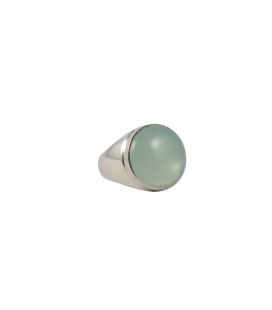 INDIAN RING, SILVER 925 AND CHRYSOPRASE, FOR WOMEN