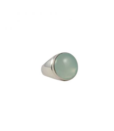 INDIAN RING, SILVER 925 AND CHRYSOPRASE, FOR WOMEN