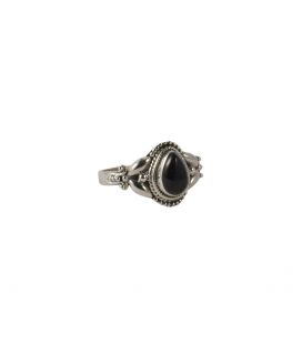 INDIAN RING, SILVER 925 AND ONYX, FOR WOMEN AND MEN