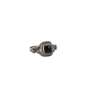 INDIAN RING, SILVER 925 AND ONYX, FOR WOMEN AND MEN