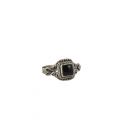 BAGUE EN ARGENT ET ONYX, COLLECTION INDE, POUR FEMME ET ENFANT 