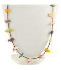 COLLIER PUEBLO 19 FETICHES, PIERRES VERITABLES, POUR HOMME, FEMME ET ENFANT