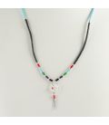 Collier Amérindien, Dream Catcher et Plumes, Liquid Silver, Argent et pierres, Femmes et Enfants,