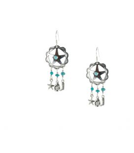 Boucles d' oreilles Navajos, Dream catchers et breloques Argent, pour femme et enfant