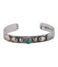 Bracelet "3D" Banditas Créations, en Argent estampé et pierre ( au choix) , fait main, pour homme et femme