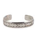 Banditas Creations Cuff, Stamped Silver and "Carico Lake", for women