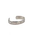 SL Bijoux Creations Cuff, Stamped Silver and "Carico Lake", for women
