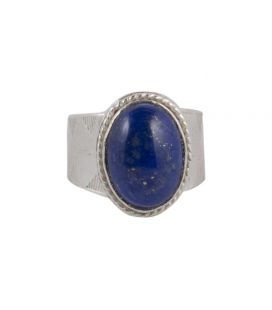 Banditas creations ring, Nacozari Turquoise on stamped Silver, women and men